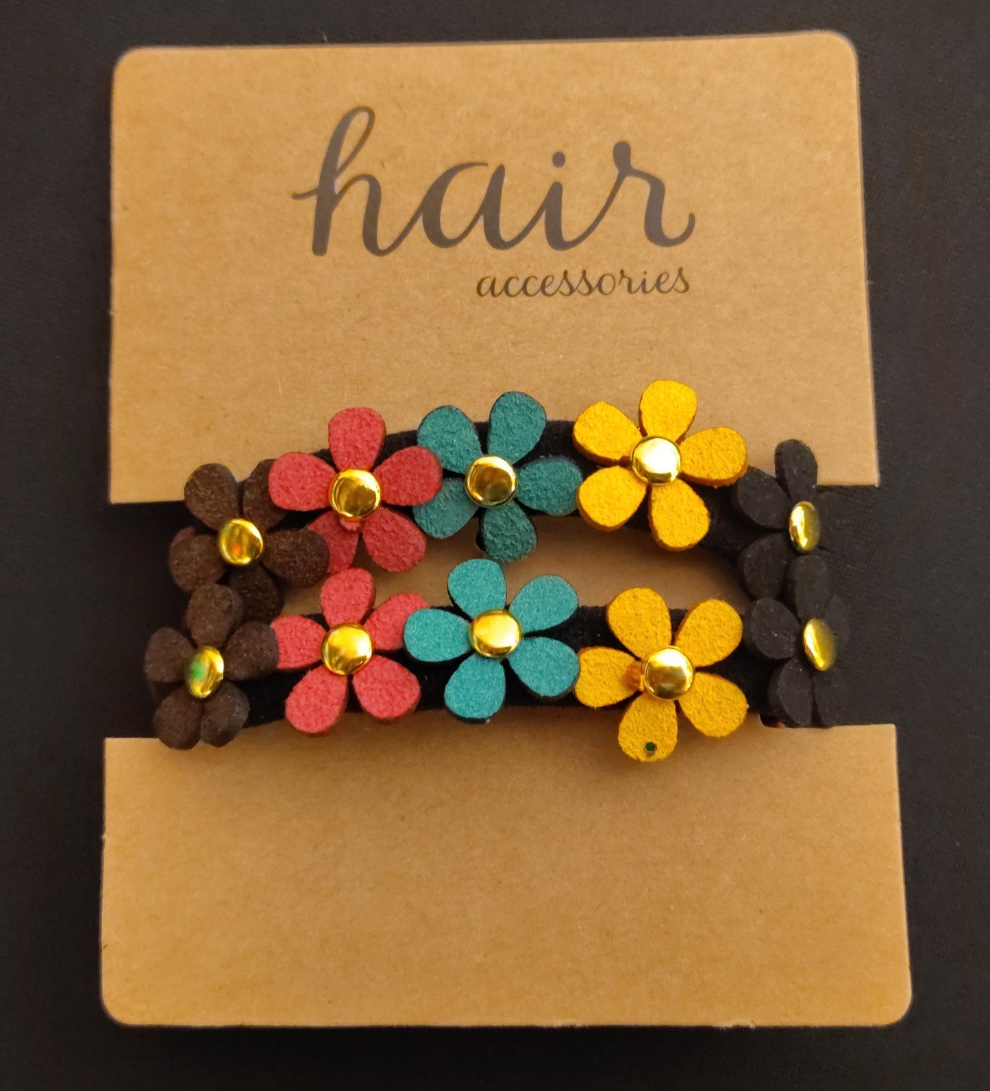 NEW - Flower Petal Hair Ties 2pcs