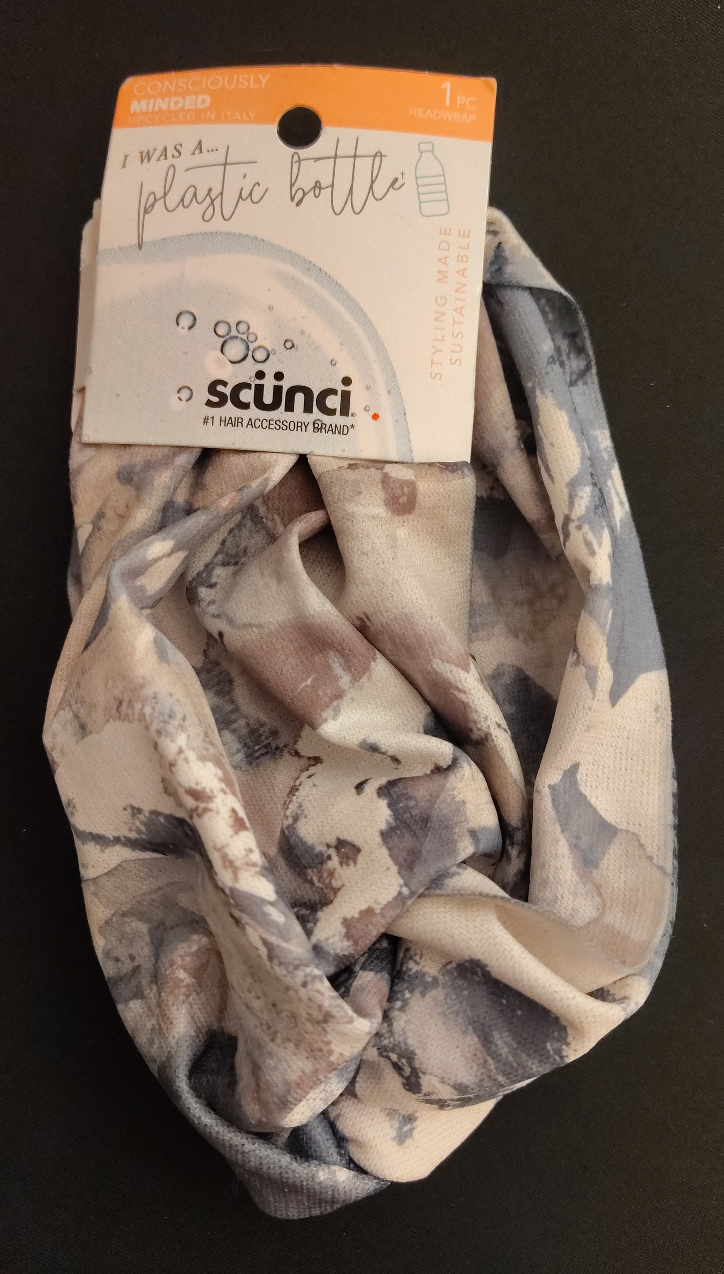 NEW - Scunci Consciously Minded Turban Headwrap