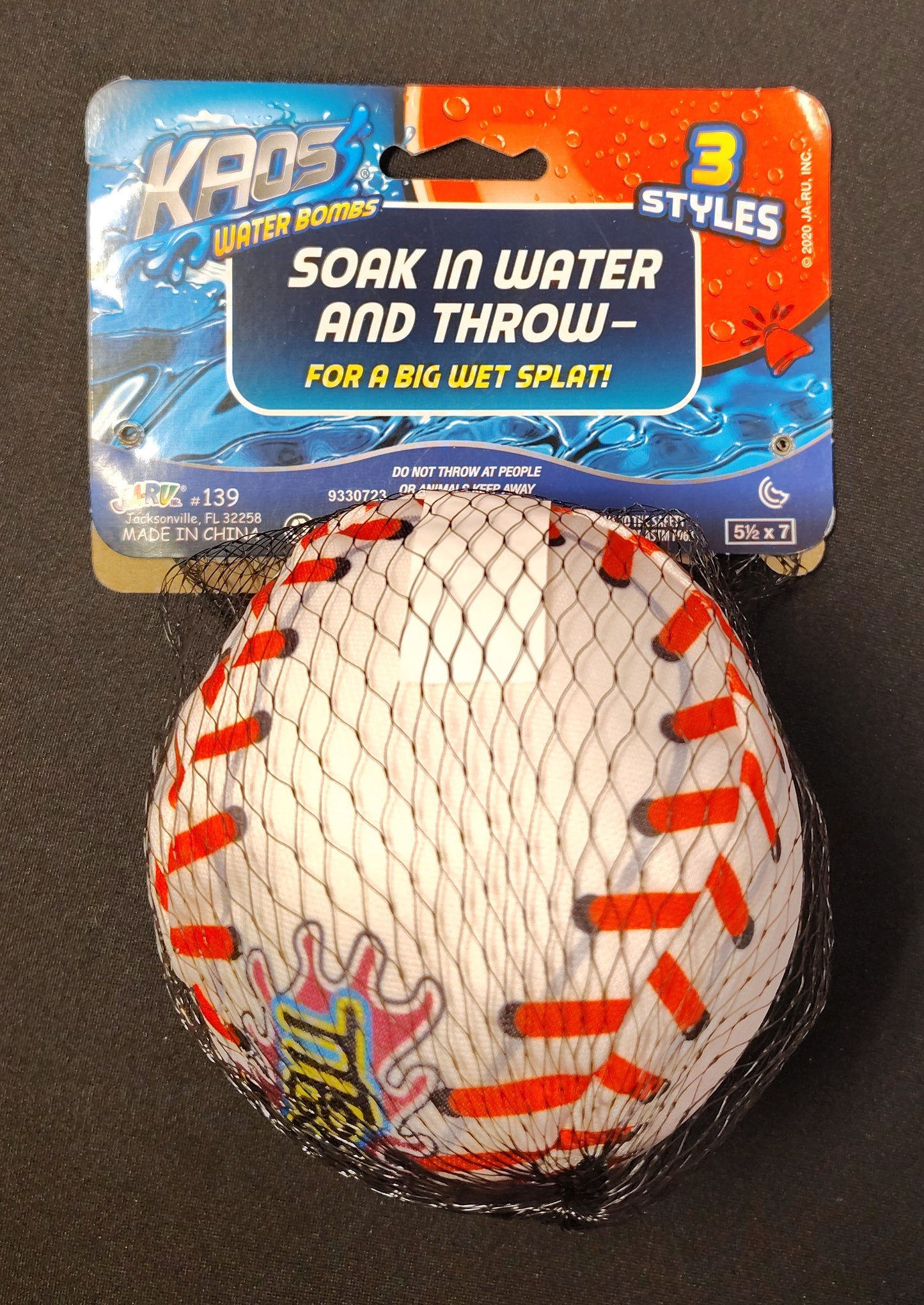 NEW - Kaos Waterbomb Sport Ball Baseball