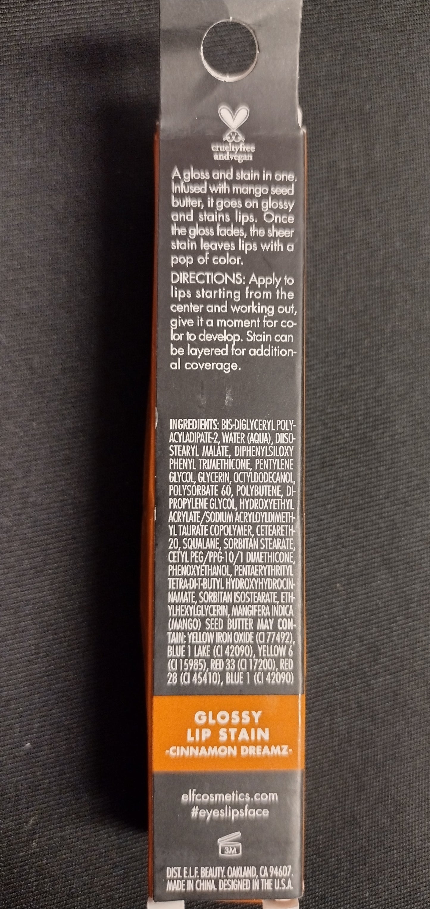 NEW - Elf - Glossy Lip Stain - Cinnamon Dreamz