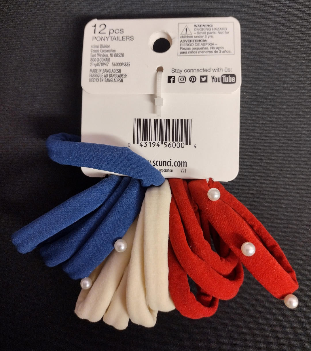 NEW - Scunci 12 pc ponytailers