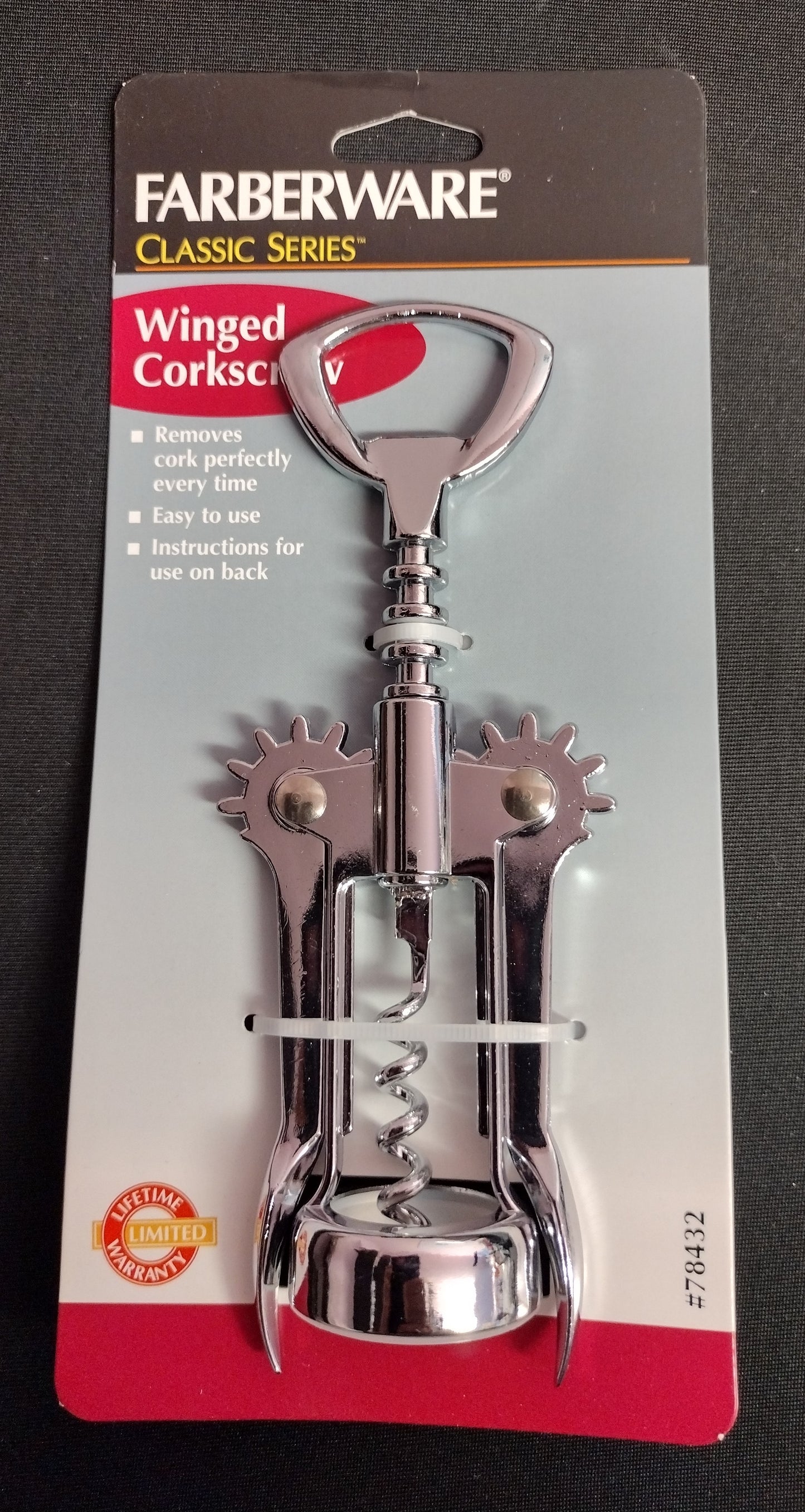 NEW - Farberware Winged Corkscrew - H10004