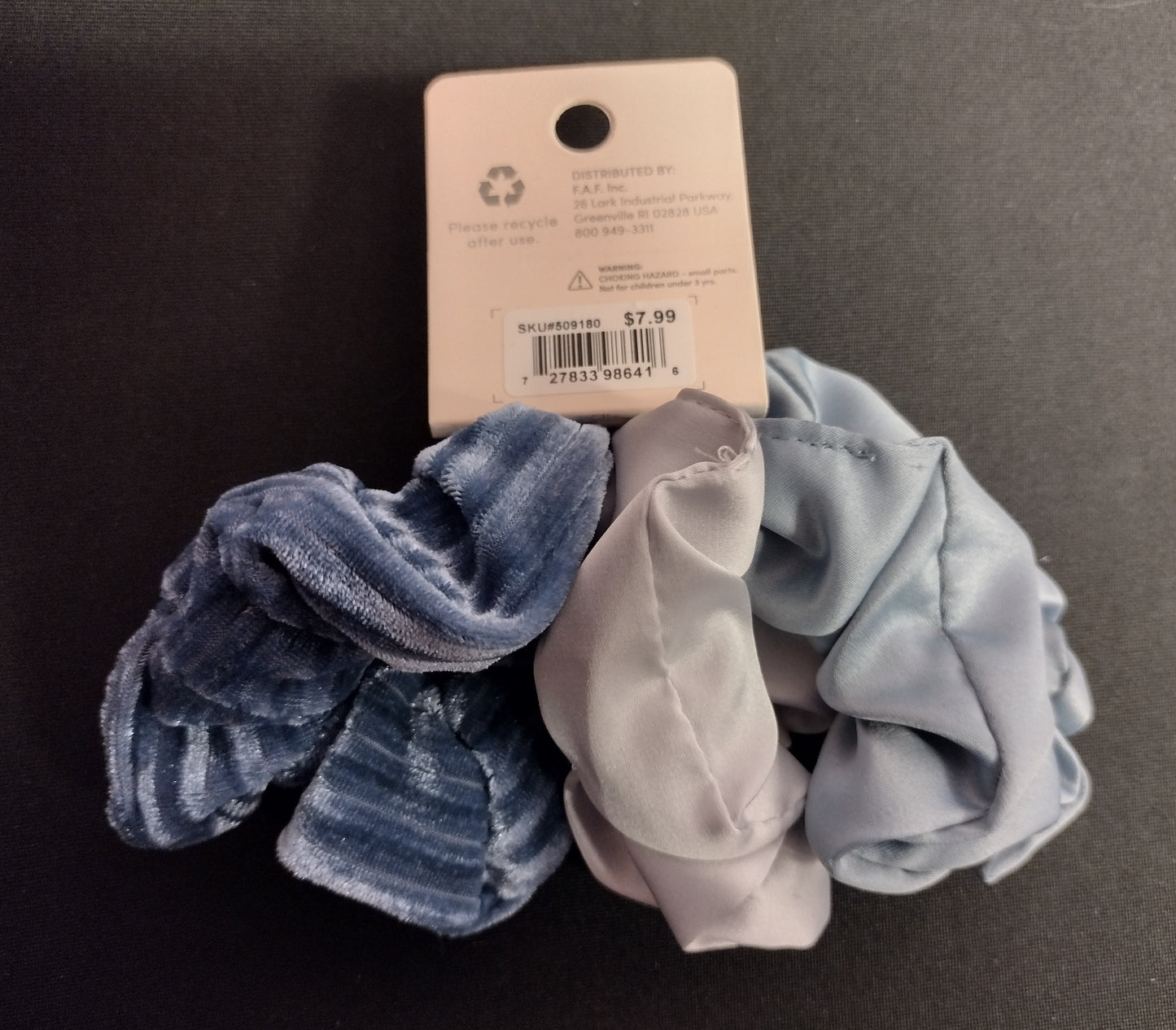 NEW - Hive - 3pc scrunchie - HA10017