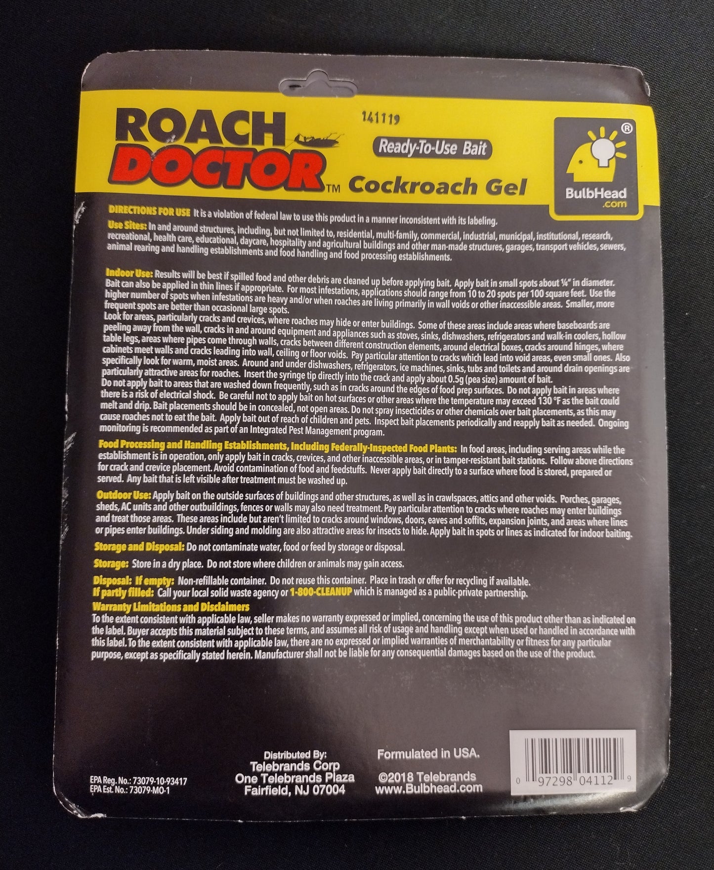 NEW - Roach Doctor - H10005