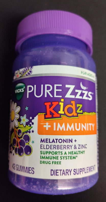 NEW - Vicks Pure Zzzs Kids + Immunity 42ct EXPIRED!!!!!- HW10025