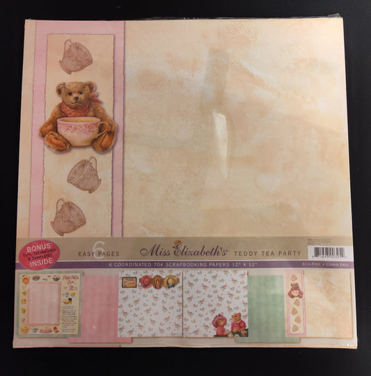 NEW - Miss Elizabeth's scrapbook paper (6 pages) - AC10003