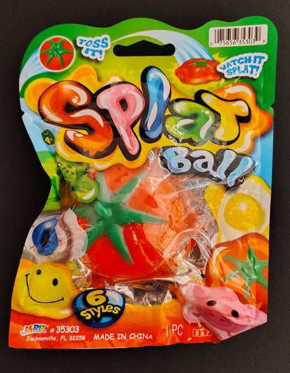 NEW - Splat Ball - Sticky & Stretchy Tomato