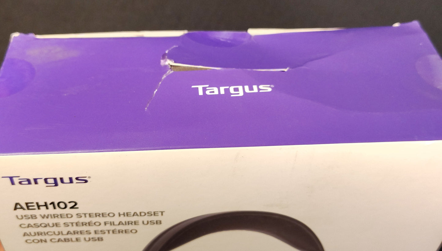 NEW - Targus USB Wired Stereo Headset AEH102