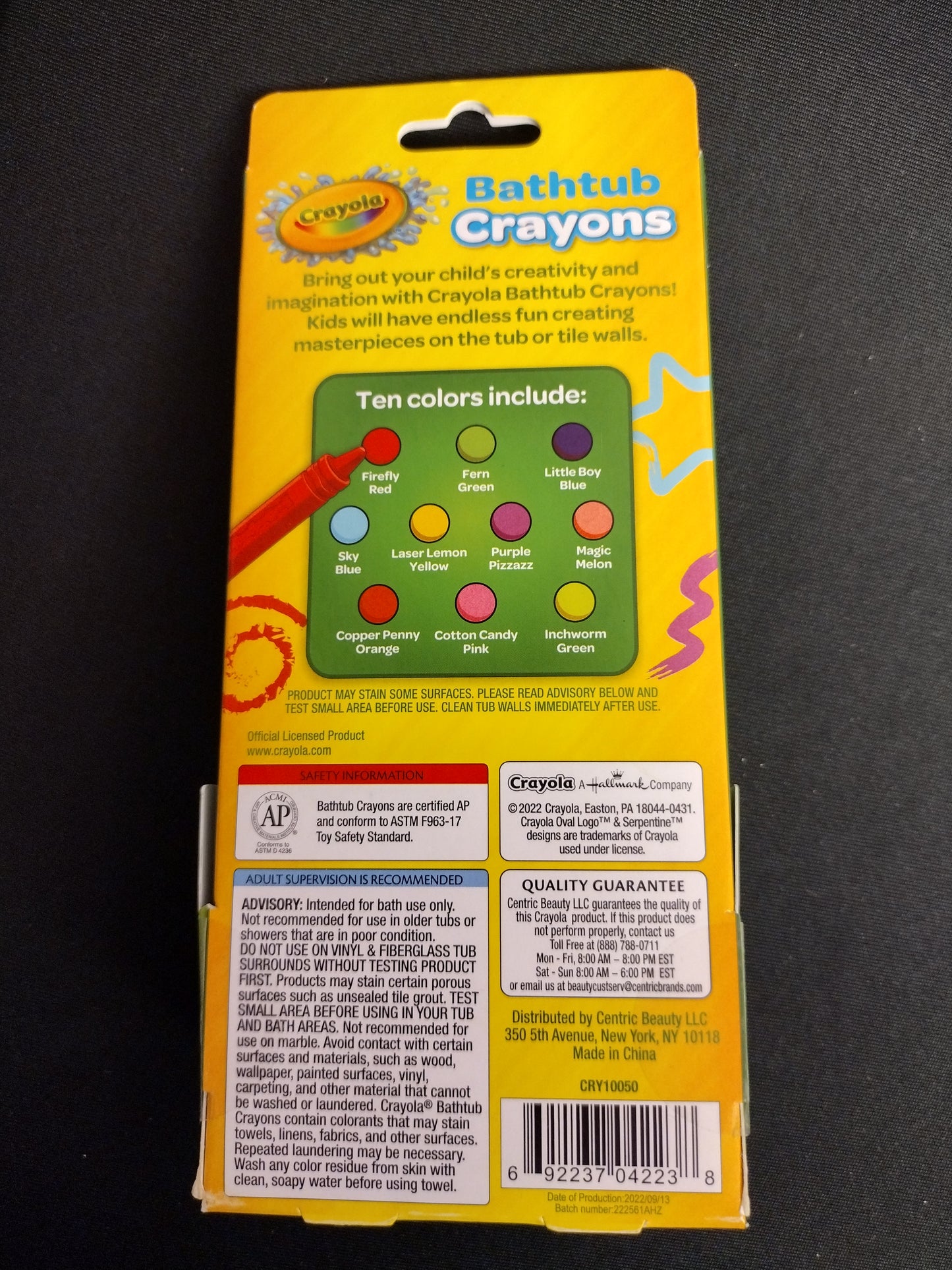 NEW - Crayola - Bathtub Crayons - KB10001