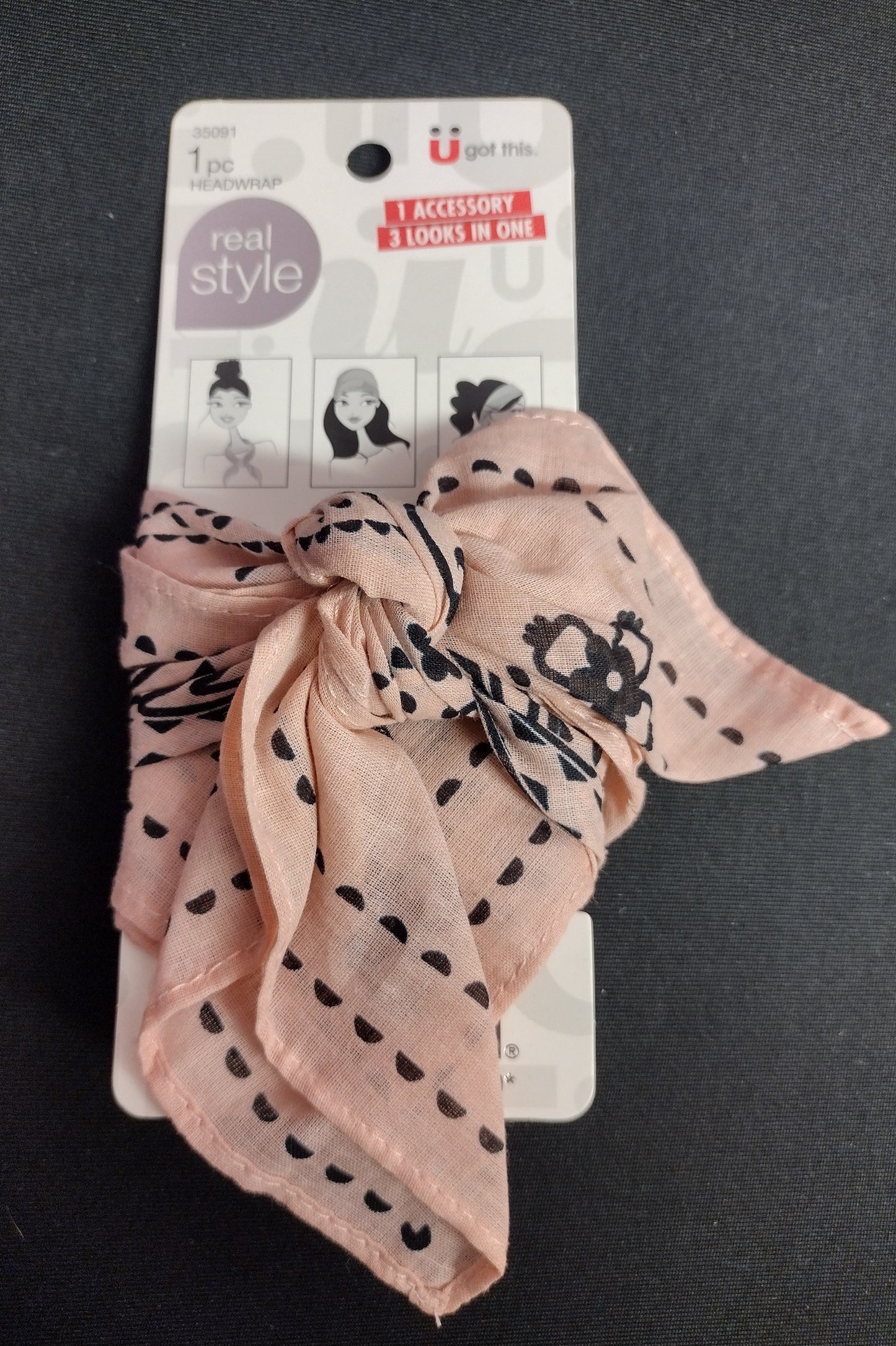 NEW - Scunci headwrap - light pink