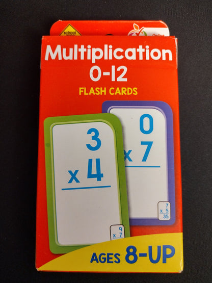 USED - Multiplication flash cards - KB10004