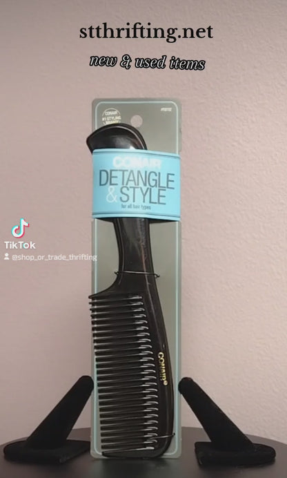 NEW - Conair - detangle & style comb - HA10016