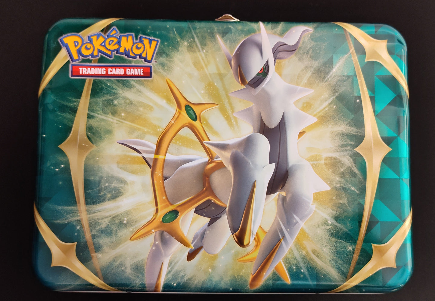 USED - Pokemon EMPTY Arceus Lunch Box Chest Tin - KB10016