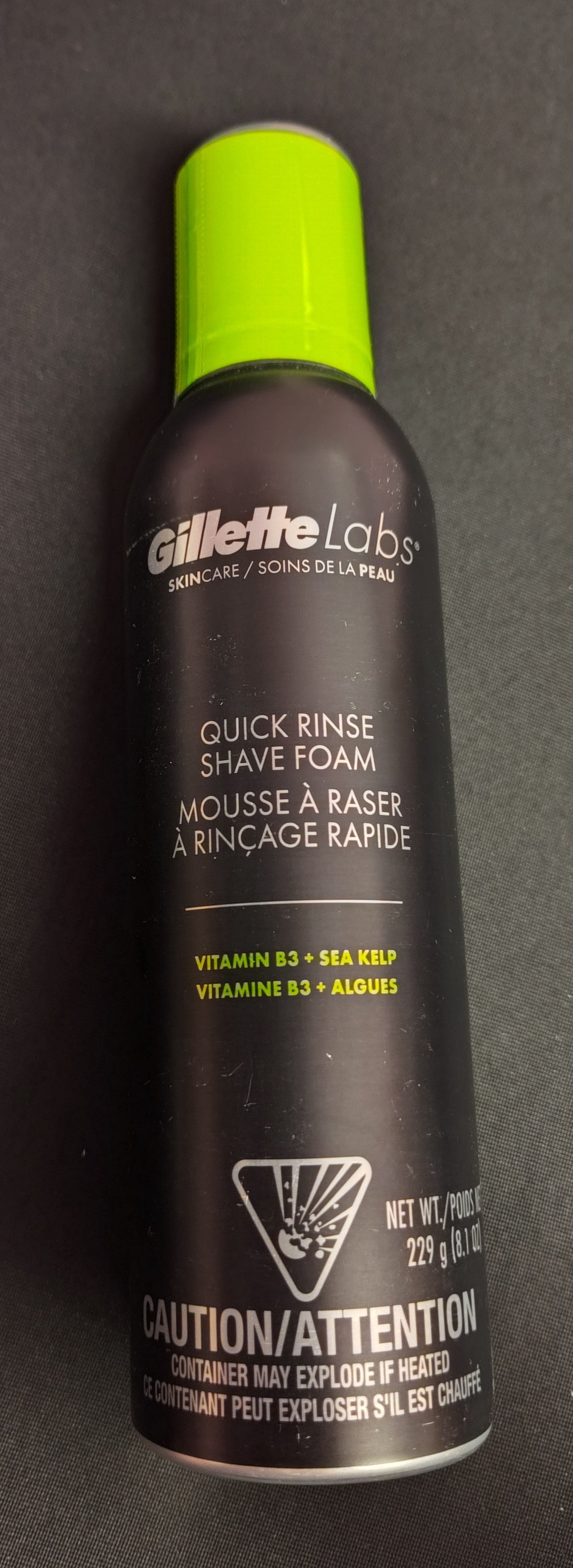 NEW - Gillette Labs - Quick Rinse Shave Foam - BP10023